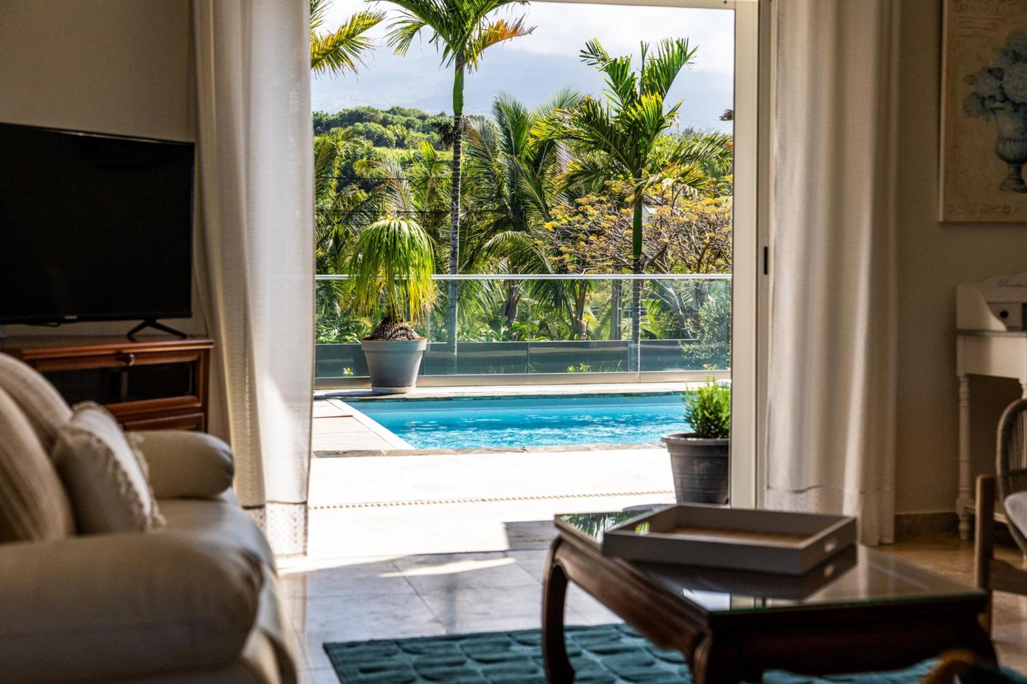 Villa Avec Piscine Vue Mer Et Montagne, En Pleine Nature Saint-Joseph Esterno foto